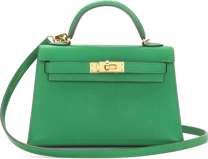 Hermes Epsom Kelly 20 Handbag in Green
