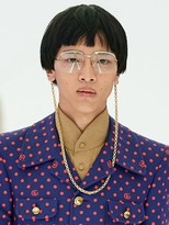 Thumbnail for your product : Gucci Round Glasses W/ Clear Lenses