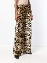 Thumbnail for your product : Michel Klein leopard print wide leg trousers