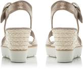 Thumbnail for your product : Gabor Obsession metallic buckle wedge sandals