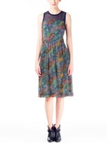 Thumbnail for your product : Band Of Outsiders Flower Field Colorblock Dress