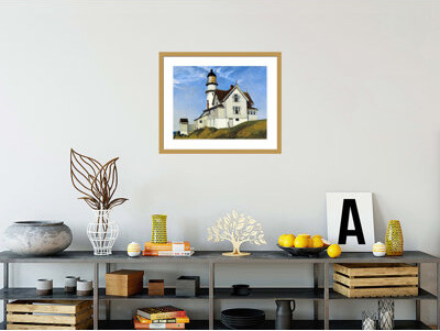 1000Museums Captain Upton's House by Edward Hopper -Framed Giclee Print