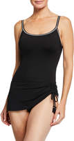 Thumbnail for your product : Johnny Was Zoe Skirted Tank One-Piece Swimsuit