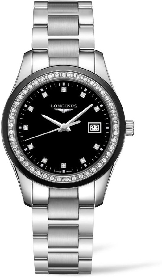 Longines Conquest Classic Diamond Bracelet Watch, 36mm ShopStyle