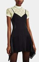 Thumbnail for your product : Alexander Wang Women's Lace- & Satin-Trimmed Stretch-Crepe Minidress - Black