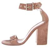 Thumbnail for your product : Gianvito Rossi Suede Ankle Strap Sandals