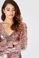 Thumbnail for your product : Girls On Film Guild Gold Sequin Bodycon Dress