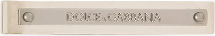 Dolce & Gabbana Engraved-Logo Brass Tie Clip