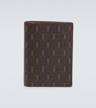 Saint Laurent Logo-detail Leather Wallet in Brown for Men Save 12% Mens Accessories Wallets and cardholders 