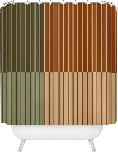 Deny Designs DenyDesignsColourPoemsColorBlockLineAbstractXIVShowerCurtain