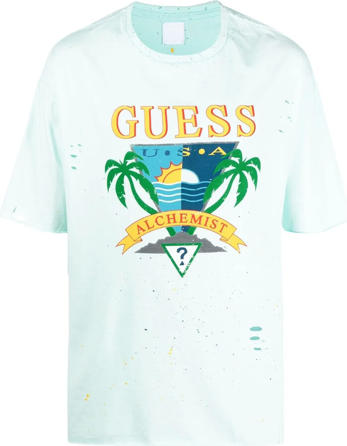 Alchemist logo print distressed-effect T-shirt