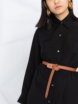 Thumbnail for your product : Loewe Anagram jacquard silk shirt dress