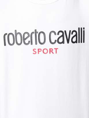 Roberto Cavalli logo print T-shirt
