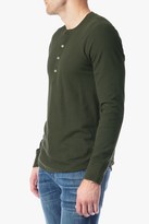 Thumbnail for your product : 7 For All Mankind Long Sleeve Thermal Henley In Olive