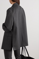 Thumbnail for your product : Totême Loreo Double-breasted Checked Wool-tweed Blazer - Gray