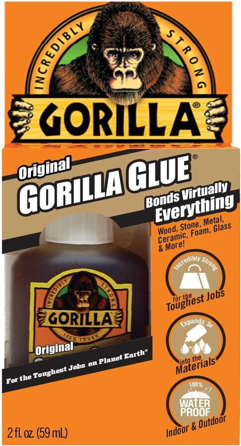 Gorilla 50002- Original Glue, 2 oz, Brown