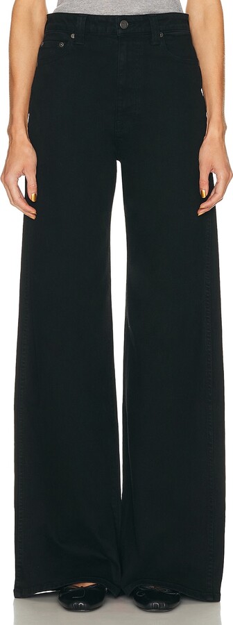 KHAITE Dane Flare Leg in Black