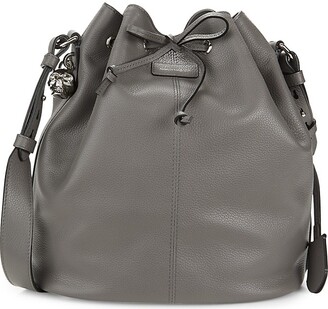 Womens Bags Bucket bags and bucket purses IRO Werpen Bag Black Zebre Washed Grey 