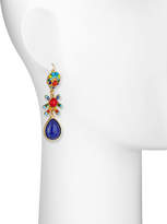 Thumbnail for your product : Jose & Maria Barrera Glass Bead & Teardrop Earrings