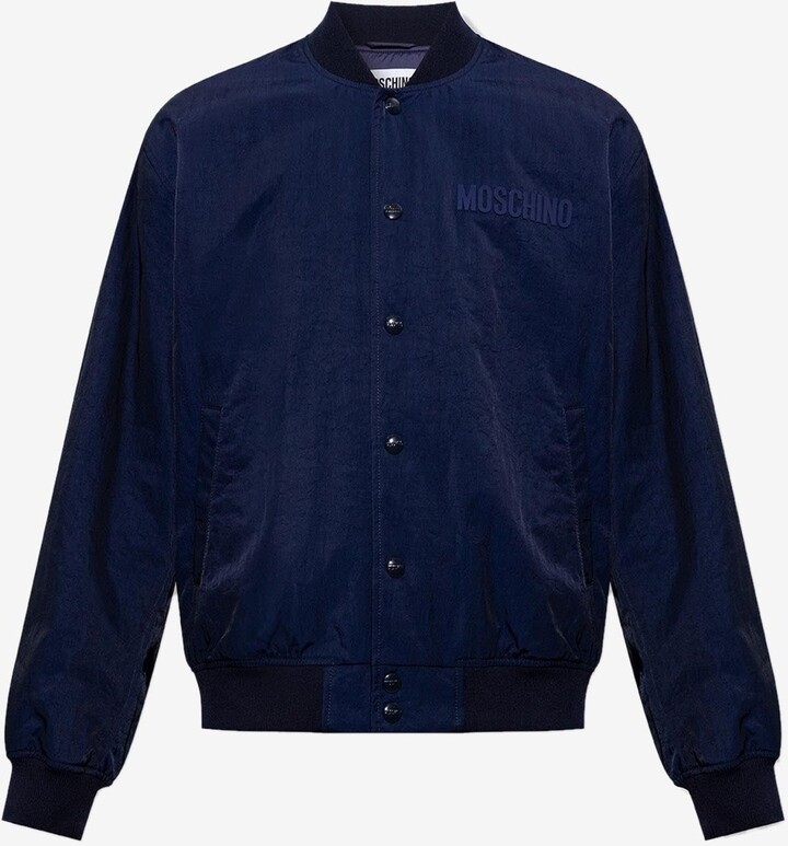 Moschino Teddy Logo Bomber Jacket