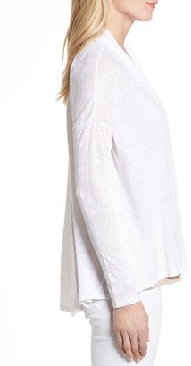 Women's Two By Vince Camuto High/low Linen Cardigan