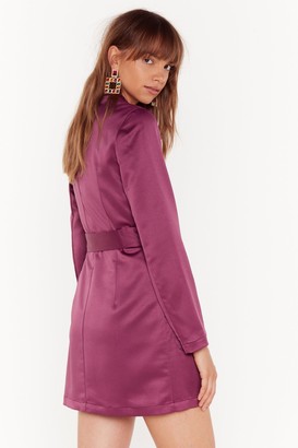 Nasty Gal Womens Such a Hell Blazer Dress - Purple - 8