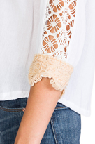 Thumbnail for your product : T-Bags 2073 T-Bags LosAngeles Crochet Long Sleeve Top