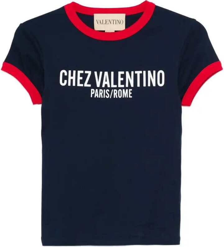 Valentino Garavani Chez Paris Rome-Print T-Shirt