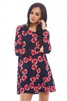 Thumbnail for your product : AX Paris Plain long Sleeve Swing Dress