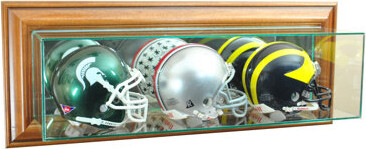 Perfect Cases and Frames Wall Mounted Triple Mini Football Display Case