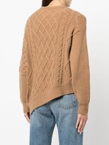 Thumbnail for your product : Nude Asymmetric-Hem Knitted Jumper