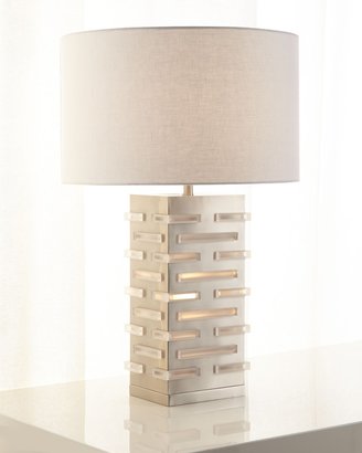 John-Richard Collection Acrylic Block Illuminating Table Lamp