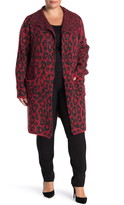 Thumbnail for your product : Joseph A Leopard Print Long Cardigan