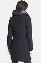 Thumbnail for your product : T Tahari Tahari 'Valencia' Down Front Mixed Media Coat (Online Only)