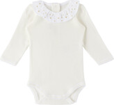 Thumbnail for your product : Bonpoint Baby White April Bodysuit
