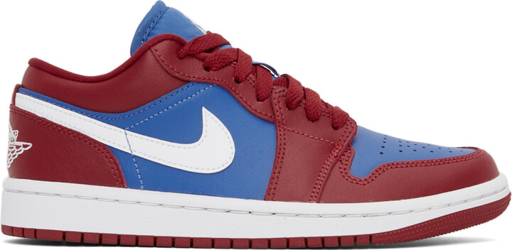 jordans red blue