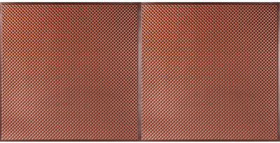 uDecor Kingsbridge 3.98 ft. x 1.98 ft. Drop-in or Glue-Up Vinyl Ceiling Tile in Antique Copper