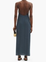 Thumbnail for your product : Haight Beca Scoop-back Crepe Maxi Dress - Blue
