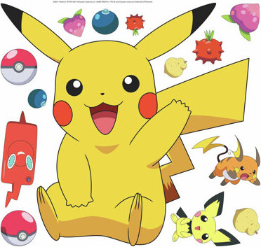 Room Mates Pikachu Giant Wall Decal