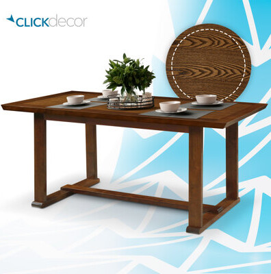 Click Décor Vaughn ClickDecor Vaughn Solid Wood Dining Table