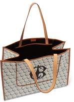 Thumbnail for your product : Connolly - Leather-trimmed Printed Canvas Tote Bag - Womens - Blue Multi