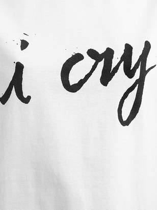 Dsection I Cry Printed Cotton Jersey T-shirt