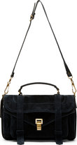 Thumbnail for your product : Proenza Schouler Navy Suede PS1 Medium Messenger Bag