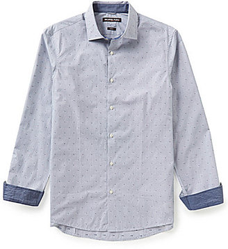 Michael Kors Carlyle Dobby Slim-Fit Long-Sleeve Woven Shirt