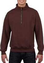Thumbnail for your product : Gildan Mens Fleece Quarter-Zip Cadet Collar Sweatshirt