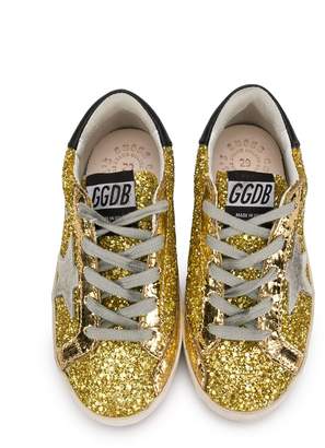 Golden Goose Kids Superstar glitter sneakers