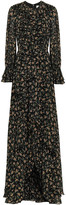 Thumbnail for your product : Mikael Aghal Ruffled Floral-print Georgette Maxi Dress