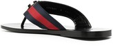 Thumbnail for your product : Gucci logo appliqué T-bar flip flops
