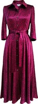 Thumbnail for your product : Mellaris Women's Pink / Purple Marsden Burgundy Dress In Leopard Print
