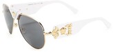 Thumbnail for your product : Versace 62mm Aviator Sunglasses